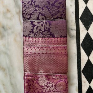 Home page Purple and Fuscia Pink Kanjivaram Saree