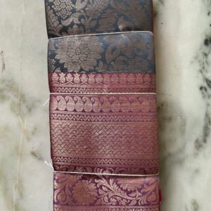 Gray Pink Kanchipuram Silk Saree